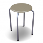 Taburet Domoletti Demet, puidu v./h&otilde;be v., 30 cm x 30 cm x 45 cm