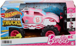 Rc maastikuauto Mattel Hot Wheels, Barbie Monster Truck HNV02, 1:24, roosa v.