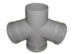 Rist (nelja haruga) sisekanalisatsioonile Wavin Optima, 110 mm x 110 mm x 110 mm, 67 &deg;