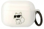 K&otilde;rvaklappide &uuml;mbris Karl Lagerfeld Airpods Pro, valge v.