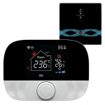 Termostaat Tuya, seinakinnitus, valge/must, 11.8 cm, 5 - 95 &deg;C
