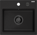 K&ouml;&ouml;givalamu Mexen Milo, graniit, 43 cm x 41 cm x 17.1 cm, must