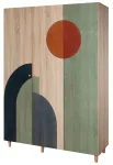 Riidekapp Kalune Design Lena 972, pruun v., 52 cm x 135 cm x 192 cm