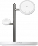 Juhtmevaba laadija Anker MagGo 3-in-1, 1 x USB Type C, 22.9 cm, valge v., 15 W