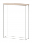 Konsoollaud ADRK Sili, valge v./sonoma tamm v., 60 cm x 20 cm x 80 cm