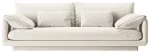 Diivan Micadoni Torino Structured, kreemjasvalge, 220 x 103 cm x 83 cm