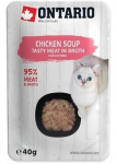 Kassi m&auml;rgtoit Ontario Tasty Meat In Broth Chicken Soup, kanaliha, 0.04 kg