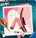 Maalimine numbrite j&auml;rgi Ravensburger CreArt Yoga, roosa, 20 x 20 cm