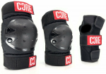 Laste kaitsmete komplekt Core Junior Skate, S, must/punane