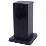 Pistikupesa Eko-Light Electric EKO0431, maandusega, must v.