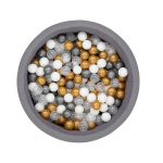 Pallimeri Kalune Design Bubble Pops, ⌀ 85 cm, 200 tk, l&auml;bipaistev v./kuldne v.