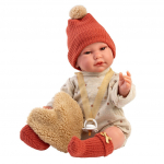 Nukk - imik koos tarvikutega Llorens Luis 74502, 45 cm, pruun