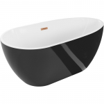 Vann, teisaldatav Mexen Eos, 170 cm x 75 cm x 58 cm, as&uuml;mmeetriline, valge/must