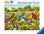 Pusle Ravensburger Birds In The Meadow, 36 cm x 49 cm, 500 tk, mitmev&auml;rviline