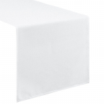 Piklik laudlina ristk&uuml;likukujuline Kate, valge, 40 x 100 cm