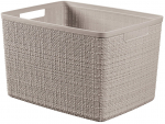 Korv, esemete hoidmiseks Curver Jute L, pruunikas v., 36 x 28 x 23 cm