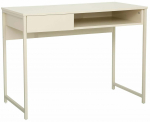 Kirjutuslaud sahtlitega Home4you Dimitra 40753, 100 cm x 50 cm, 76 cm, beež v.