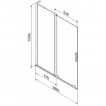 Vannisein Mexen Velar L, 100 cm x 150 cm, brushed gun gray v./l&auml;bipaistev