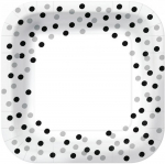 &Uuml;hekordne taldrik Paw Decor Collection Confetti, &Oslash; 23 cm, 10 tk