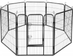 Kennel Rebel 1208, 200 x 160 x 80 cm, teras, must v.