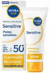 P&auml;evituse hoolduskreem tooted n&auml;ole Nivea Sun Sensitive SPF50+, 40 ml