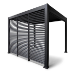 Kahjustatud pakendiga toode. Seinarulood varikatustele Home4you Mirador-111, 238.25 cm, tumehall v.