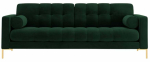 Diivan Cosmopolitan Design Bali Velvet Bluvel 78, kuld v./roheline v., 96 x 177 cm x 75 cm