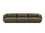 Diivan Cosmopolitan Design Tulum Bluvel 77, roheline v., 90 x 255 cm x 70 cm