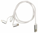 Juhe Mob:a 1450006, USB Type C/Lightning/USB Mini Type B/USB Type A, 100 cm, valge v.