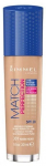 Vedel jumestuskreem Rimmel London Match Perfection SPF20, 301 warm honey, 30 ml