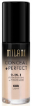 Vedel jumestuskreem Milani Conceal + Perfect, 00b light, 30 ml