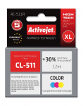 Tindiprinteri kassett ActiveJet Premium AC-511R, sinine v./kollane v./violetne v., 12 ml