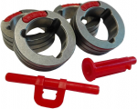 S&ouml;&ouml;tmisrulli komplekt Lincoln Electric iXXXC Feed Roll Set 1.0-1.2mm KP14150-V10/12R, 4 tk