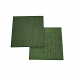 Kummist p&otilde;randakate m&auml;nguv&auml;ljakutele 4IQ Rubber Mat Surface, 50 cm x 50 cm x 2 cm, roheline v.