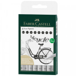 Vildikad Faber Castell Ecco Pigment Fineliner, &uuml;hepoolsed, 8 tk