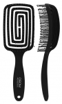 Juuksehari Osom Professional Flexible Vent Brush, must v.