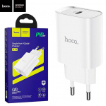 Adapter Hoco LAD_N14, USB Type C, valge v., 20 W
