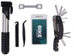 Komplekt Forever Multifunctional Bicycle Repair Kit BIKE00012, plastik/pol&uuml;ester/metall, must v./hall v.