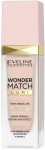 Vedel jumestuskreem Eveline Wonder Match Lumi, SPF 20, 05 light, 30 ml