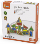 Puidust klotsid VIGA Color Blocks 44563