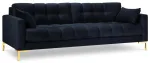Diivan Micadoni Home Mamaia Velvet, helehall v., 177 x 92 cm x 75 cm