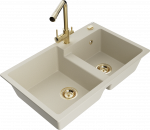 K&ouml;&ouml;givalamu Mexen Tomas, graniit, 80 cm x 50 cm x 19 cm, kuldne/beež