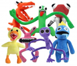 Pehmete m&auml;nguasjade komplekt HappyJoe Rainbow Friends, mitmev&auml;rviline, 30 cm, 7 tk