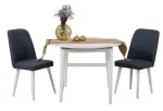 S&ouml;&ouml;gitoa komplekt Kalune Design Vina 1048, valge v./tumesinine v.