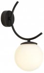 Valgusti seinale Emibig Boston K1, E14, 1 x 10 W, must v.
