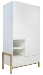 Laste riidekapp Kocot Kids Victor, valge v., 94 cm x 55 cm x 180 cm