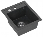 K&ouml;&ouml;givalamu Quadron Johnny 100, graniit, 43 cm x 50 cm x 20.3 cm, must v.