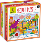 Pusle Ludattica Dinosaurs, 35 cm x 50 cm, 24 tk, mitmev&auml;rviline