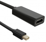 Adapter Qoltec Mini DisplayPort male, HDMI female, 0.2 m, must v.