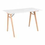 Laud House Nordic House Nordic, valge v./puidu v., 120 cm x 60 cm x 75.5 cm